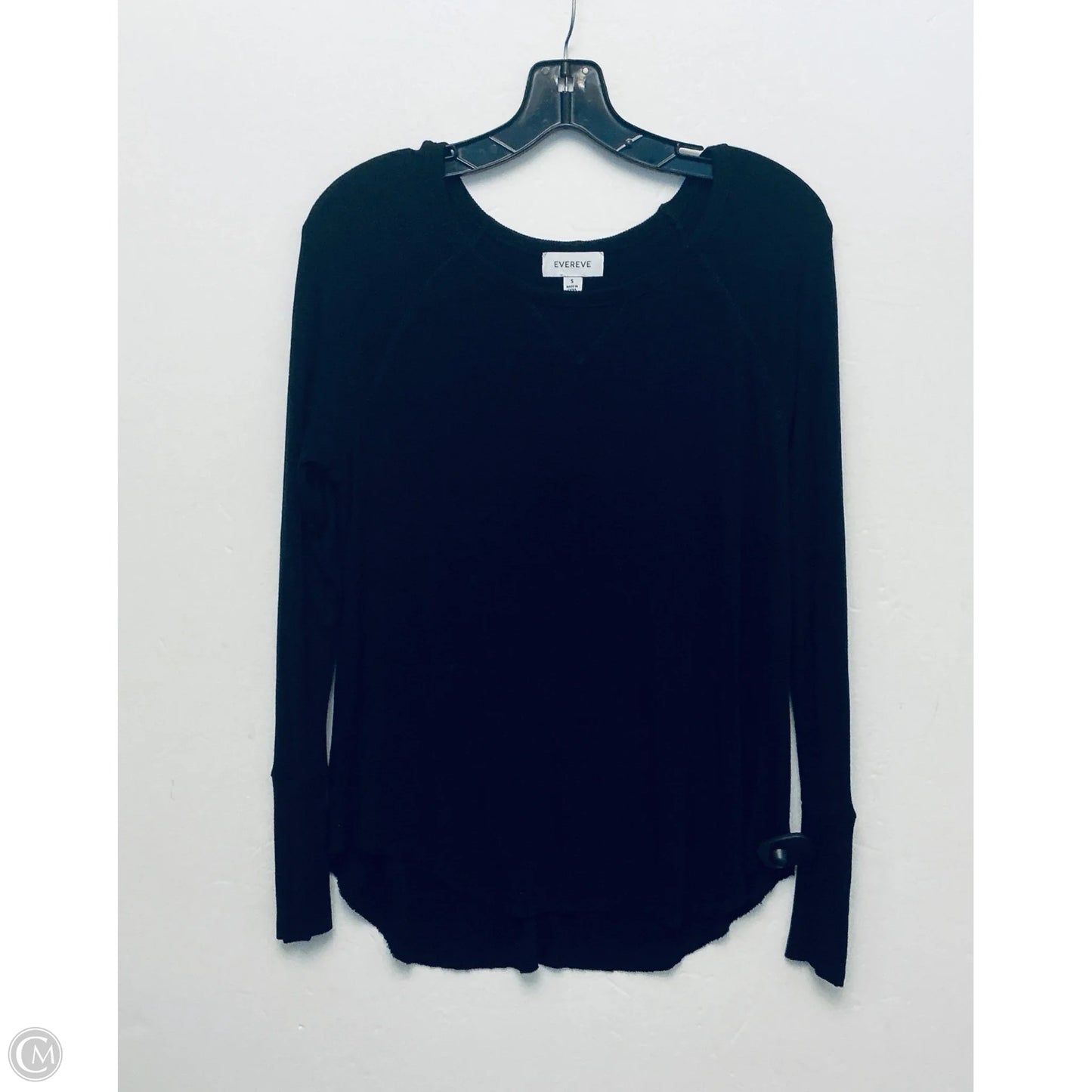 Top Long Sleeve By Evereve In Black, Size: S