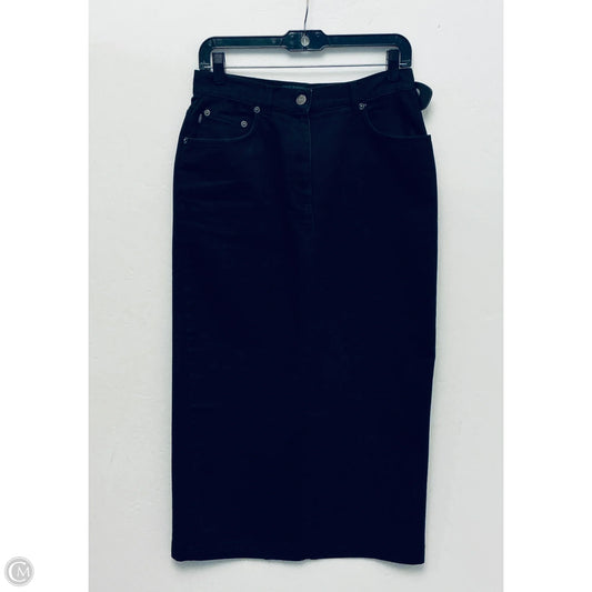 Skirt Maxi By Lauren Jeans Co In Black Denim, Size: 6