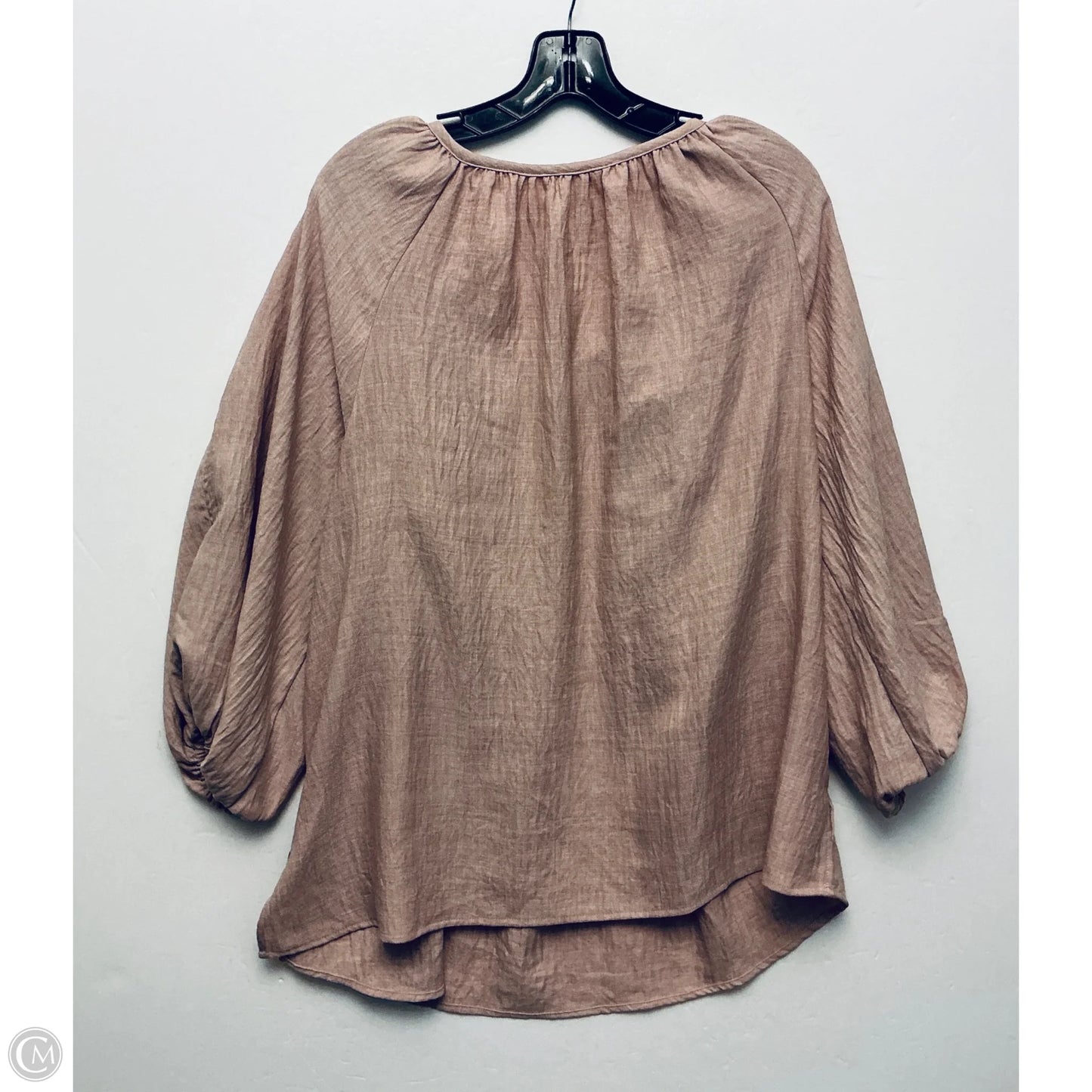 Top Long Sleeve By Max Studio In Pink, Size: 1x