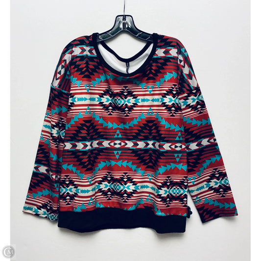 Top Long Sleeve By Crazy Train In Multi-colored, Size: Xl
