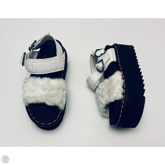 Sandals Heels Platform By Dr Martens In White, Size: 5