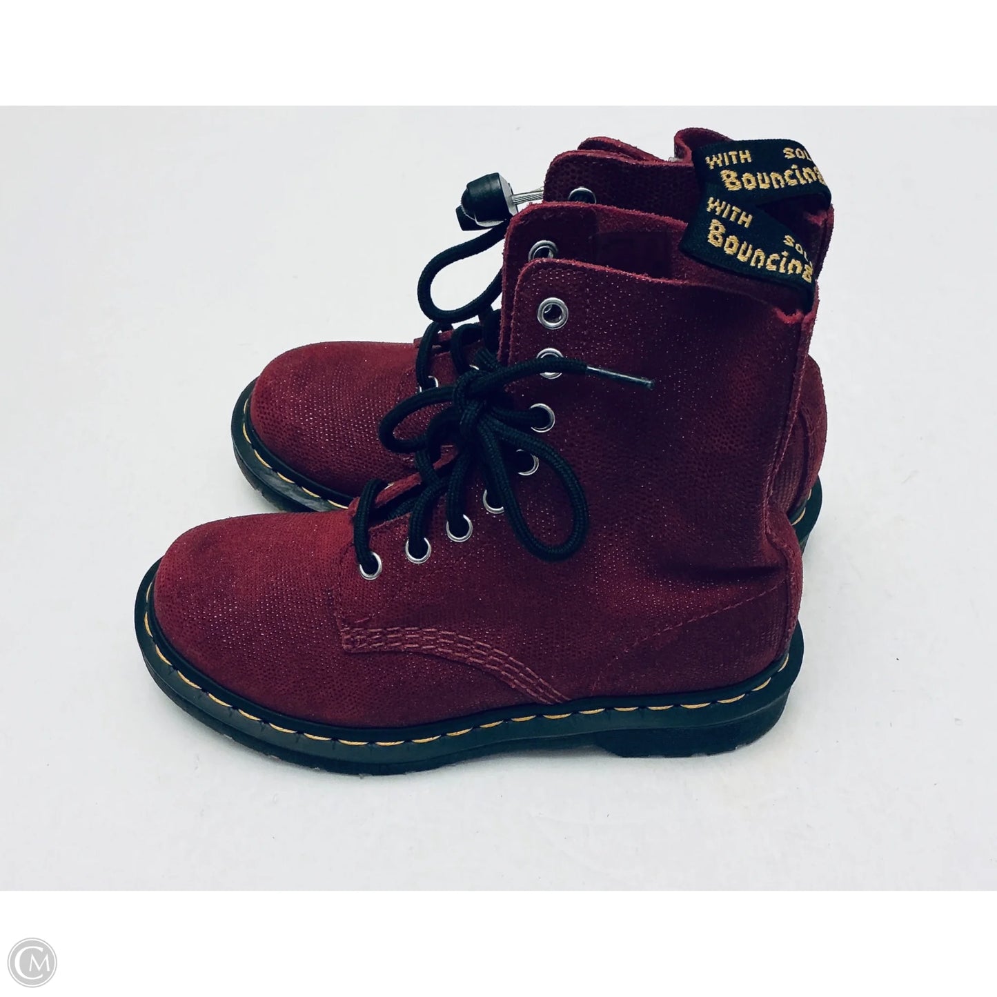 Boots Ankle Heels By Dr Martens In Red, Size: 5
