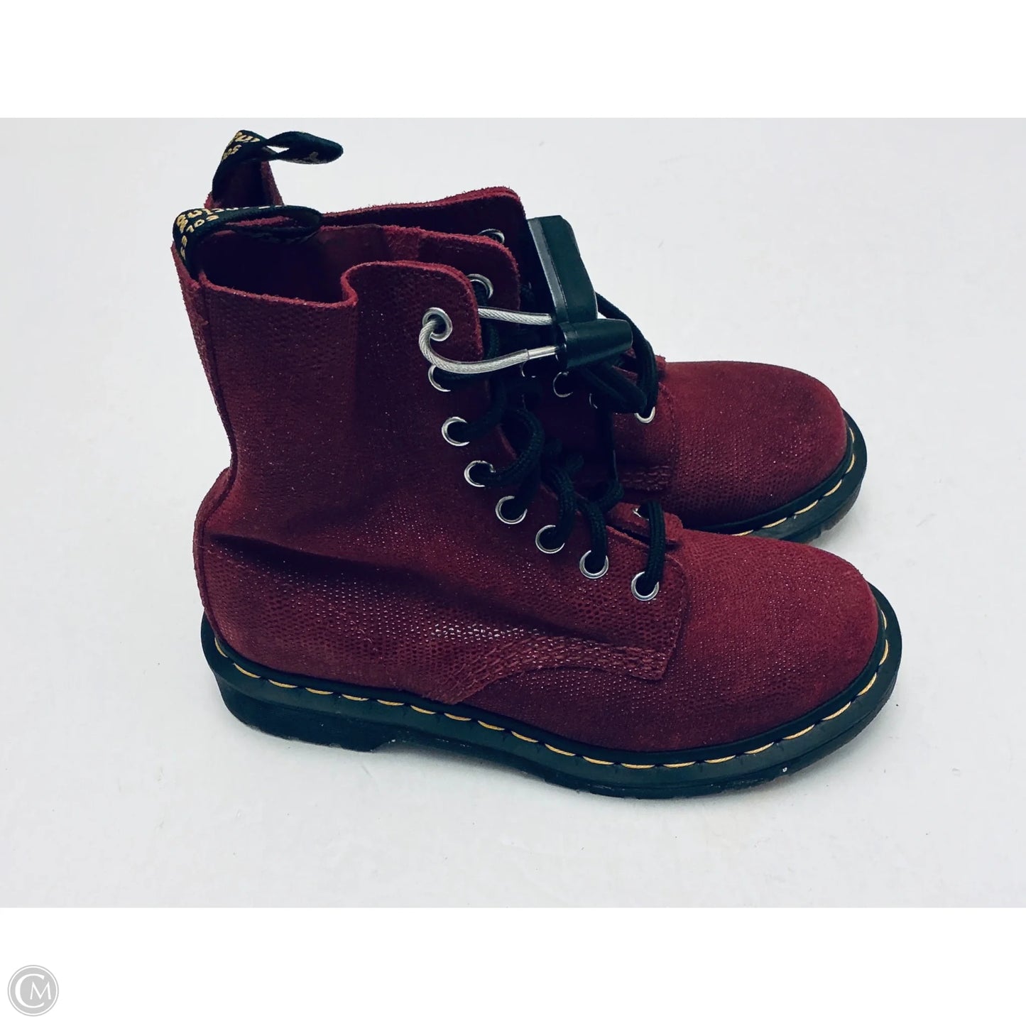 Boots Ankle Heels By Dr Martens In Red, Size: 5