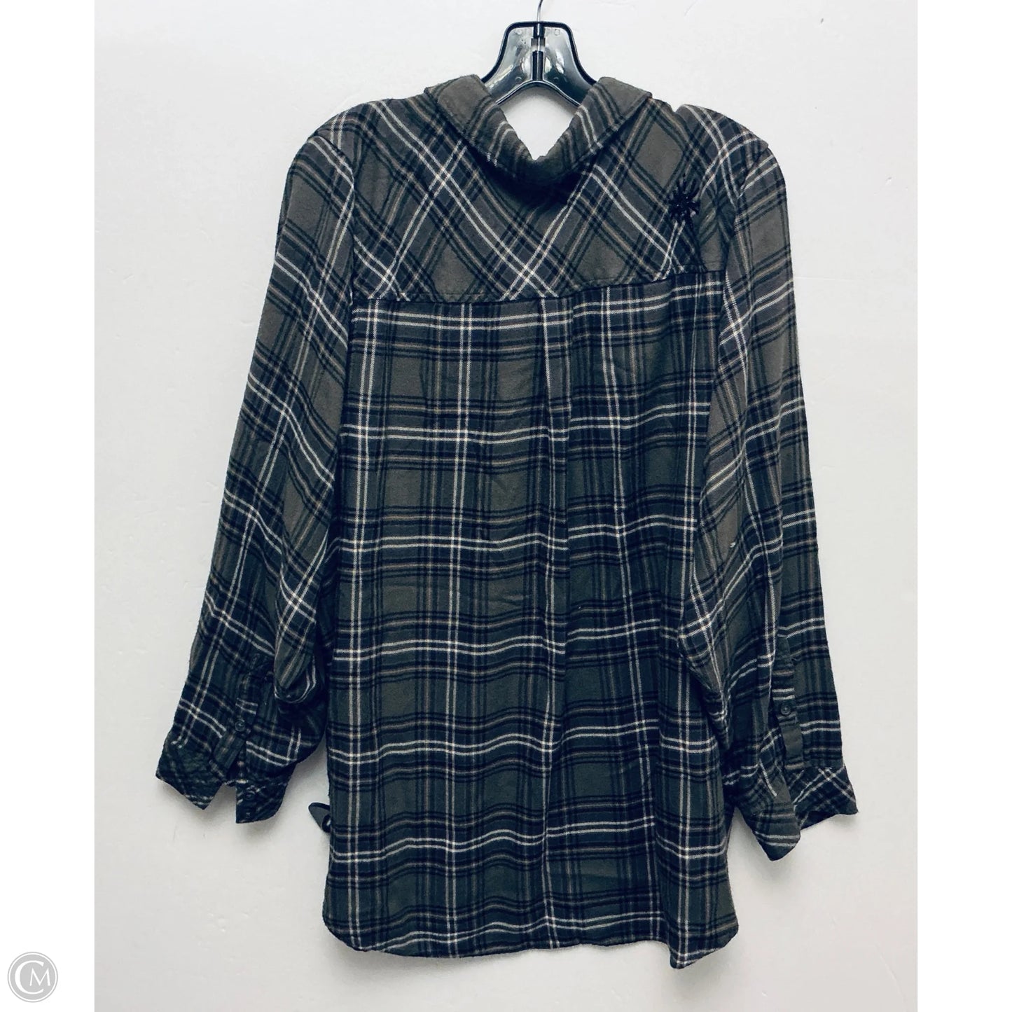 Top Long Sleeve By Torrid In Plaid Pattern, Size: 6
