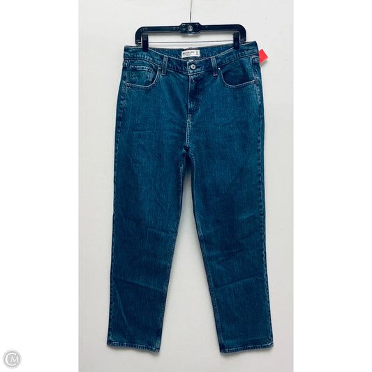 Jeans Straight By Abercrombie And Fitch In Blue Denim, Size: 12l