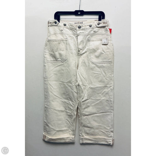 Jeans Wide Leg By We The Free In Cream, Size: 10