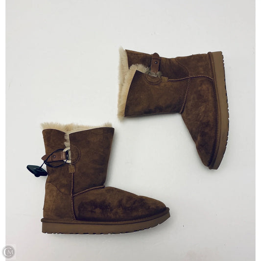 Boots Designer By Ugg In Brown, Size: 10