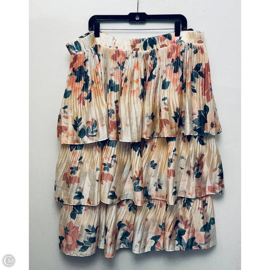Skirt Maxi By Ryegrass In Floral Print, Size: 3x