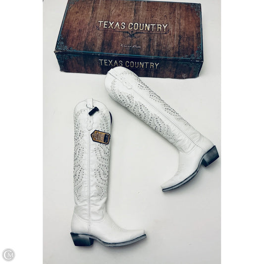 Boots Western By Cmb In White, Size: 8