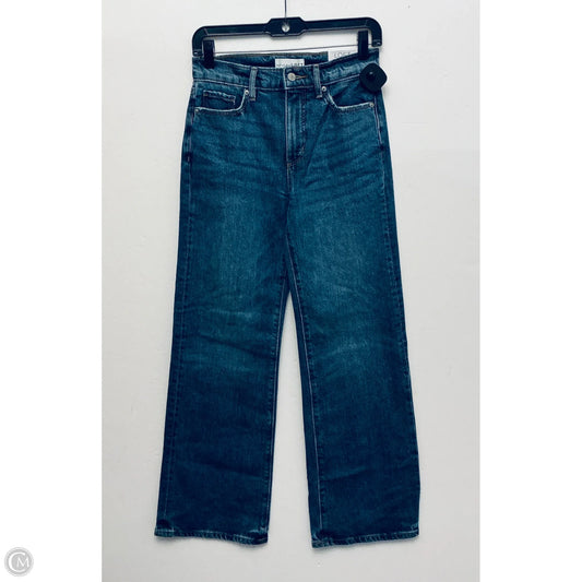 Jeans Wide Leg By Loft In Blue Denim, Size: 0p