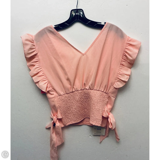 Top Short Sleeve By Clothes Mentor In Pink, Size: Xl