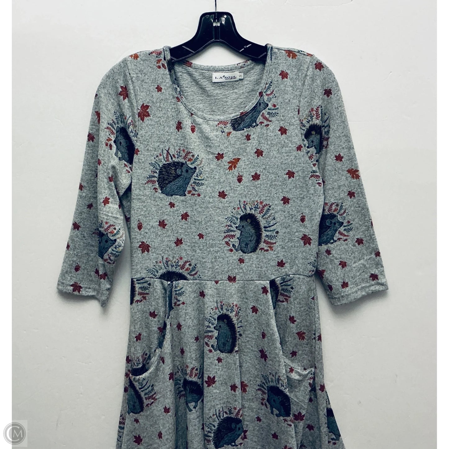 Dress Casual Midi By Clothes Mentor In Grey, Size: S