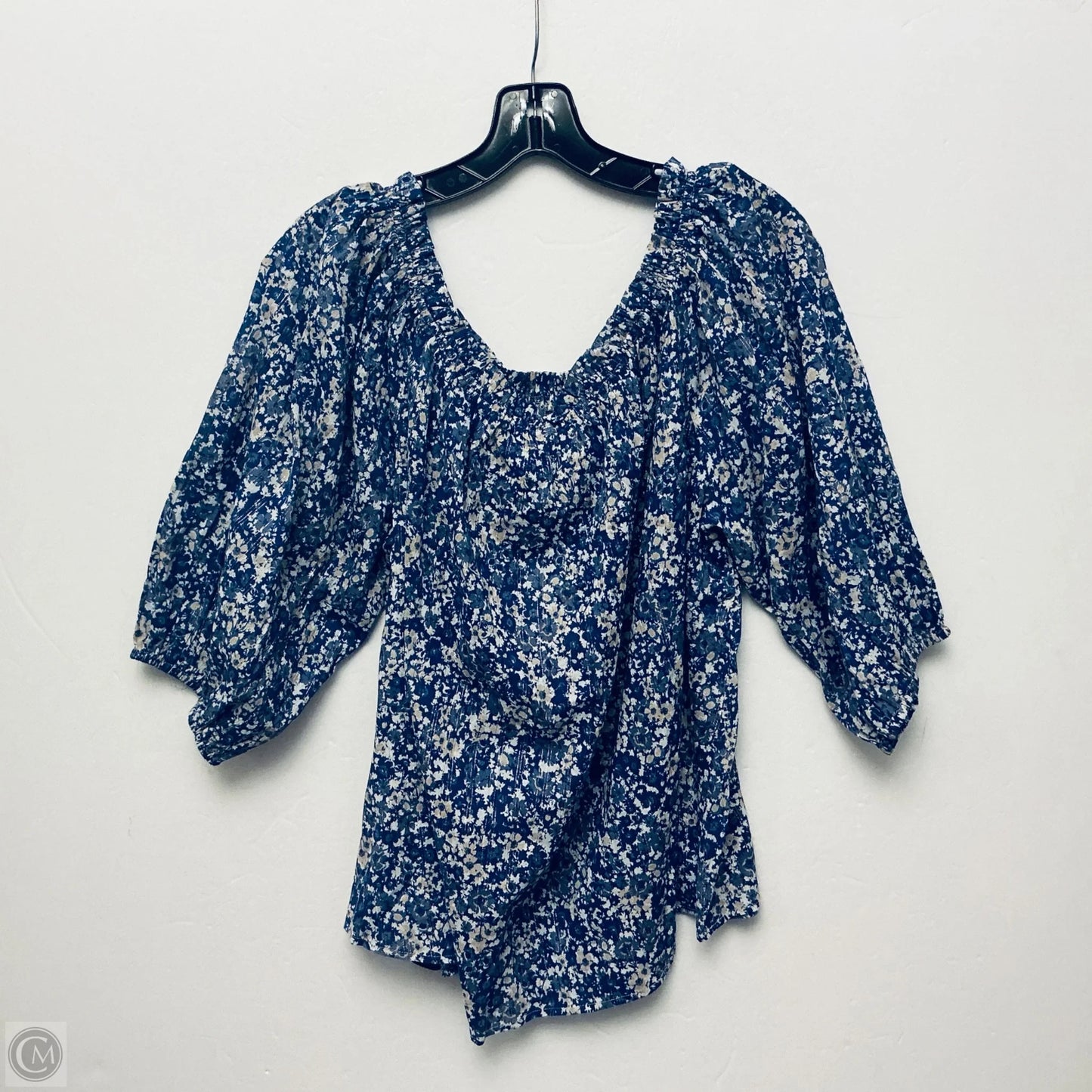 Top Short Sleeve By Good Hart In Blue, Size: L
