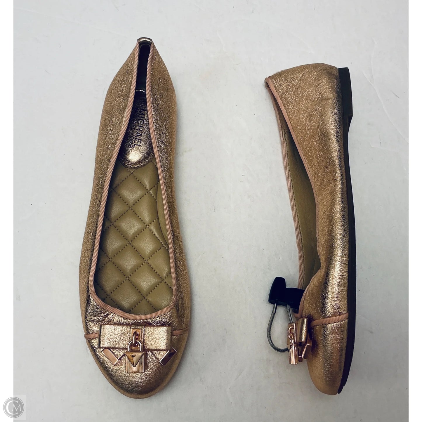 Shoes Flats By Michael By Michael Kors In Rose Gold, Size: 7.5