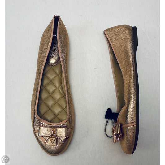 Shoes Flats By Michael By Michael Kors In Rose Gold, Size: 7.5