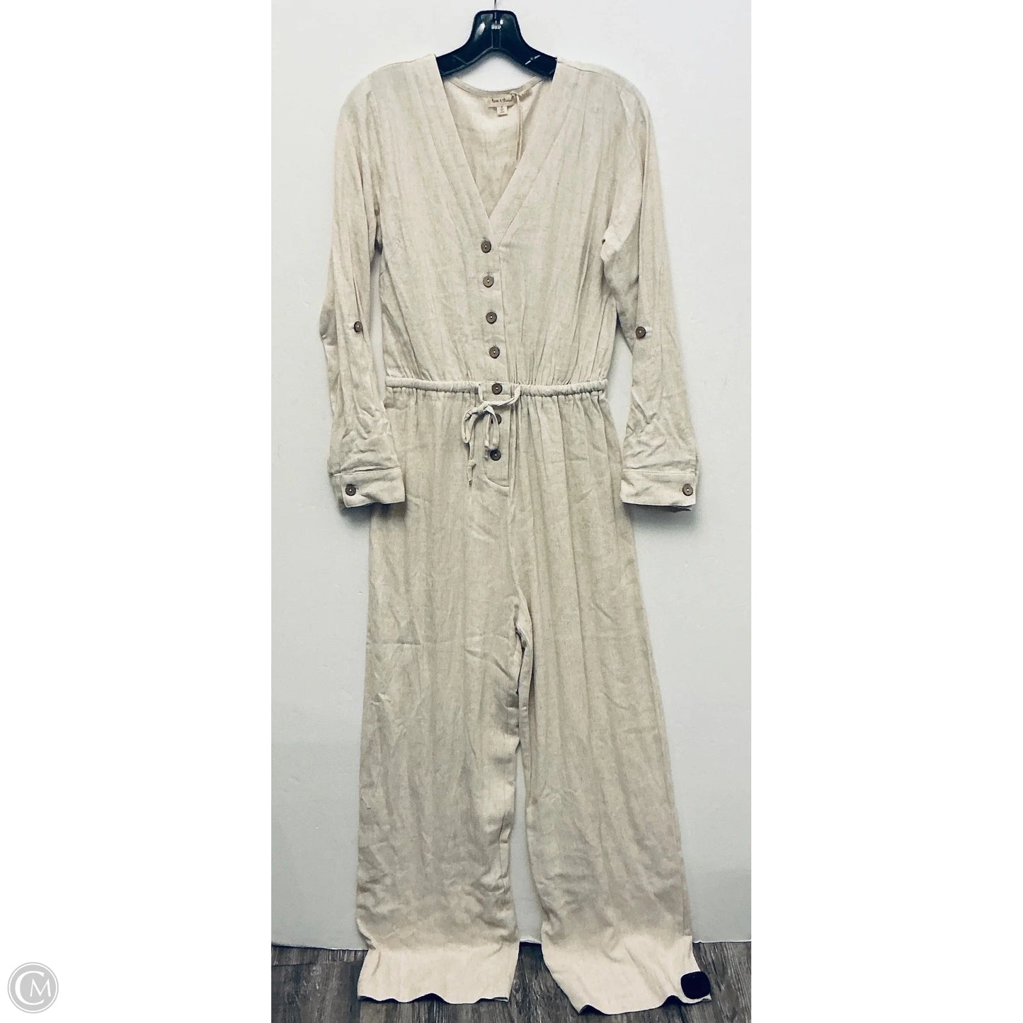 Jumpsuit By Hem & Thread In Tan, Size: S
