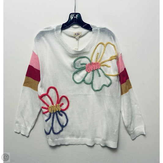 Sweater By Bibi In Floral Print, Size: S