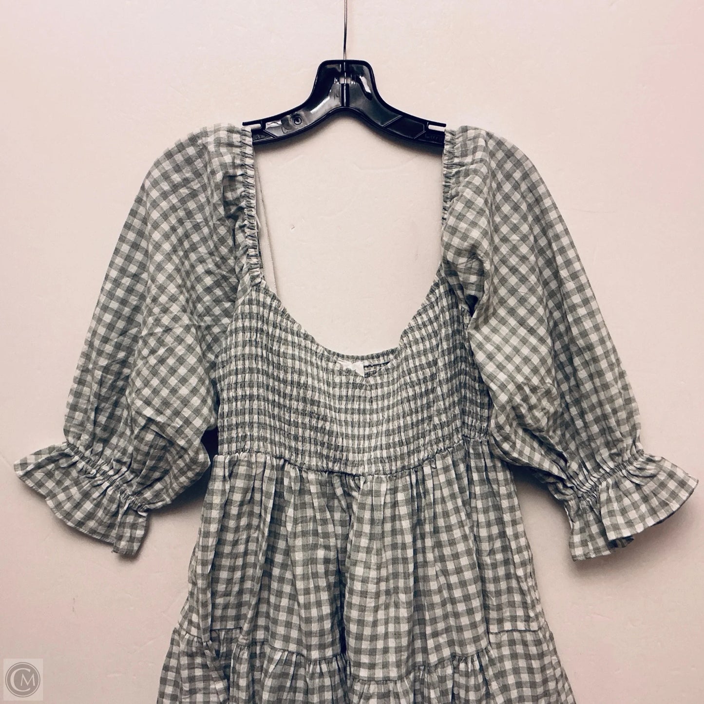 Dress Casual Midi By Mable In Checkered Pattern, Size: L