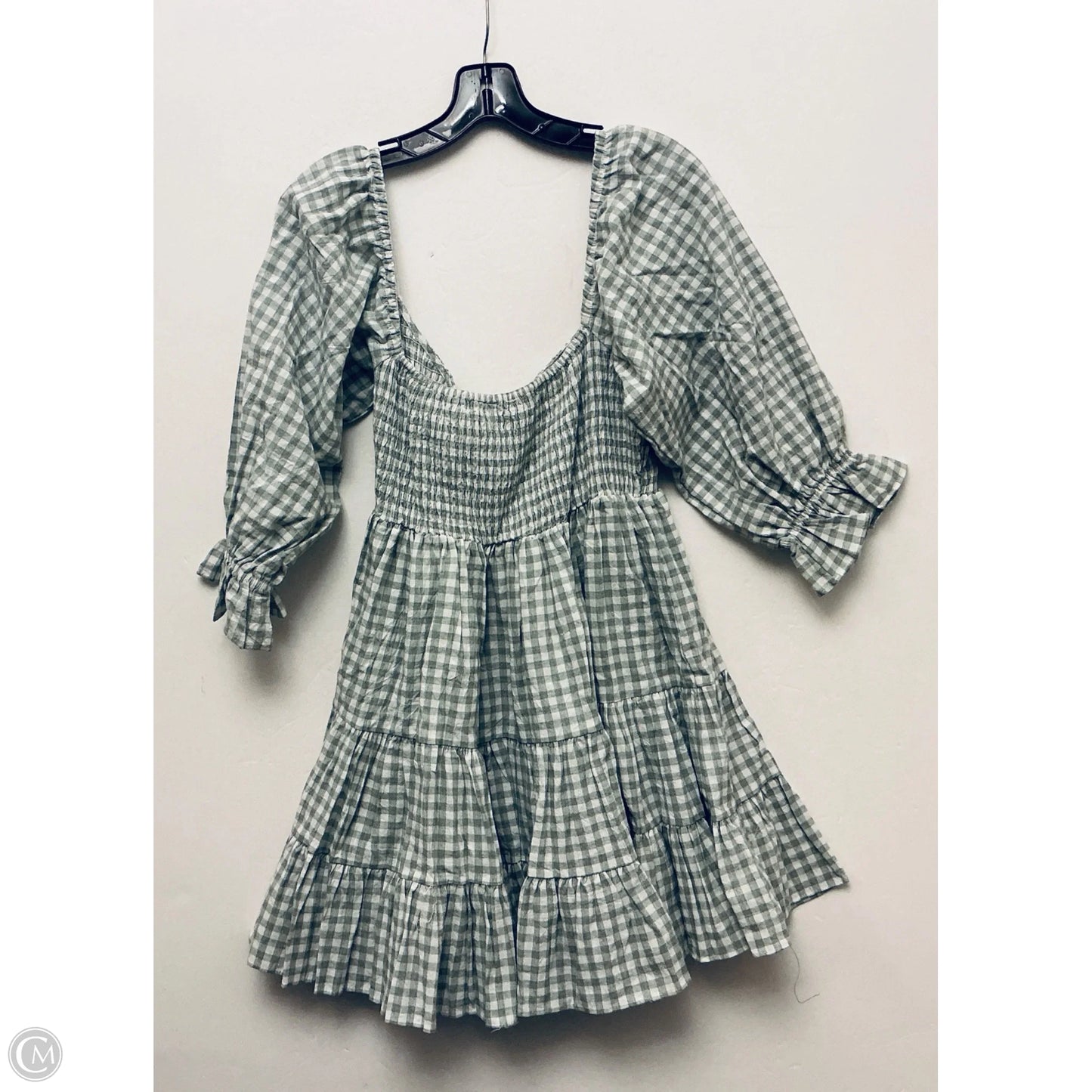 Dress Casual Midi By Mable In Checkered Pattern, Size: L
