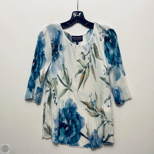 Top Short Sleeve By Frank Lyman In Floral Print, Size: L