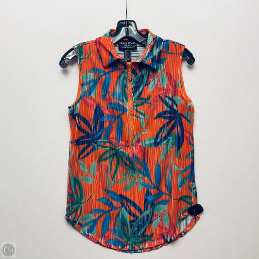 Top Sleeveless By Frank Lyman In Orange, Size: S