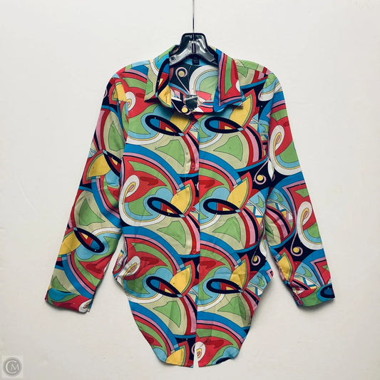 Top Long Sleeve By Cmb In Multi-colored, Size: Xs