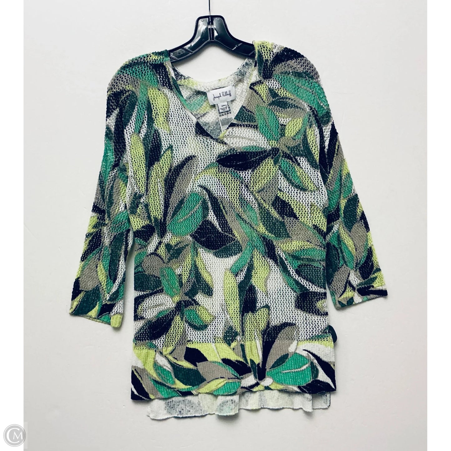 Top Long Sleeve By Joseph Ribkoff In Green, Size: M