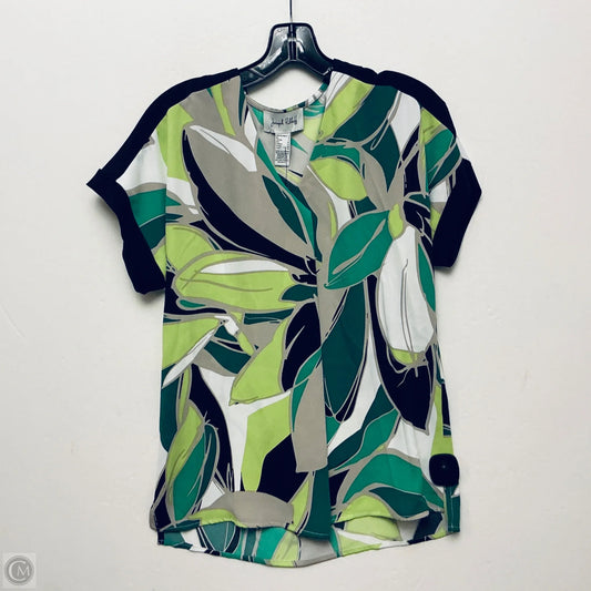 Top Short Sleeve By Joseph Ribkoff In Green, Size: Xs