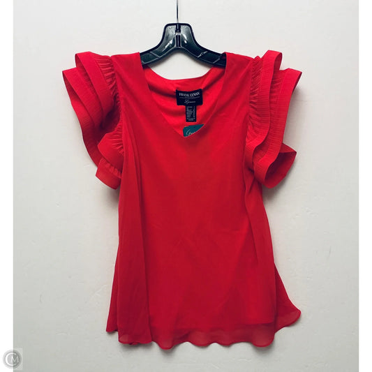 Top Short Sleeve By Frank Lyman In Pink, Size: Xl