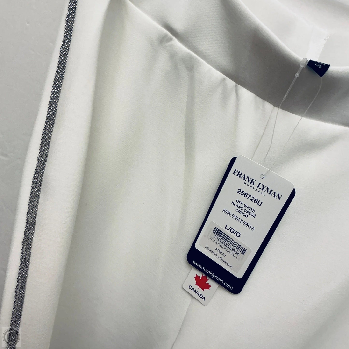 Pants Dress By Frank Lyman In White, Size: L