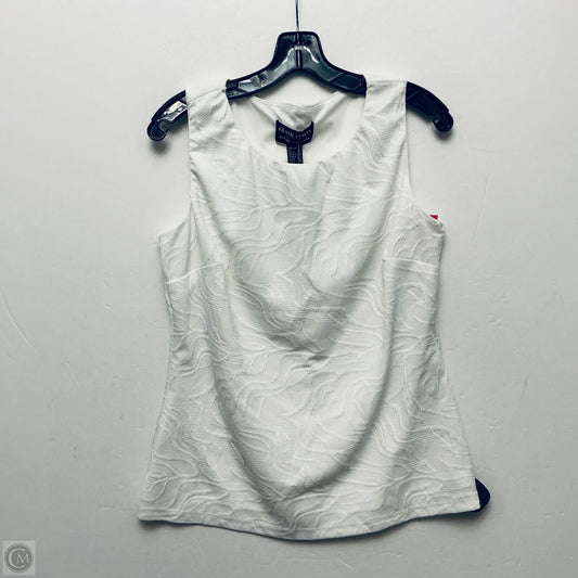 Top Sleeveless By Frank Lyman In White, Size: M