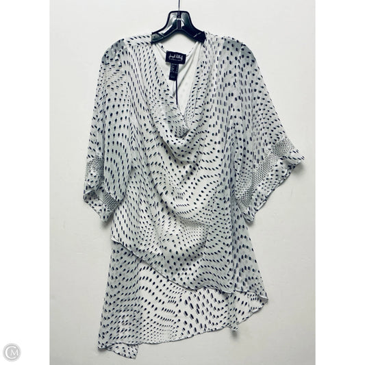 Top Long Sleeve By Joseph Ribkoff In Polkadot Pattern, Size: Xl