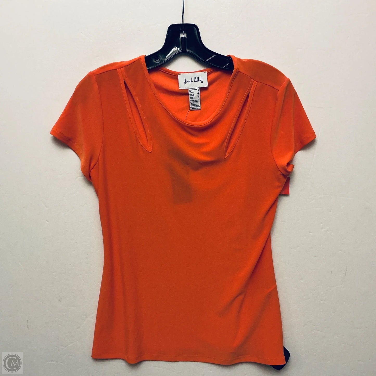 Top Short Sleeve By Joseph Ribkoff In Orange, Size: S