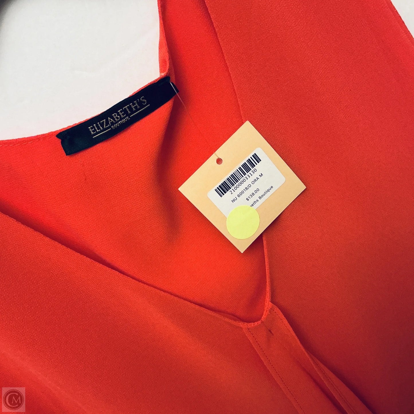 Dress Casual Midi By Cmb In Orange, Size: M