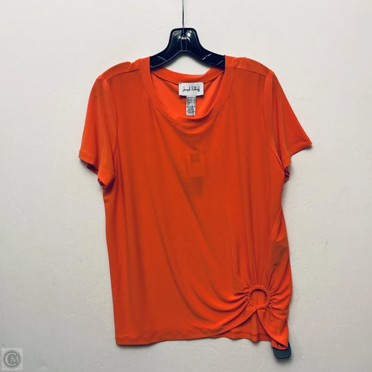 Top Short Sleeve By Joseph Ribkoff In Orange, Size: L