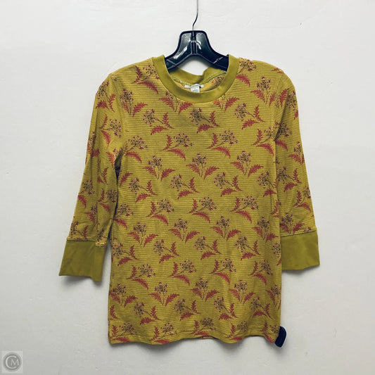 Top Long Sleeve By Sundance In Yellow, Size: S