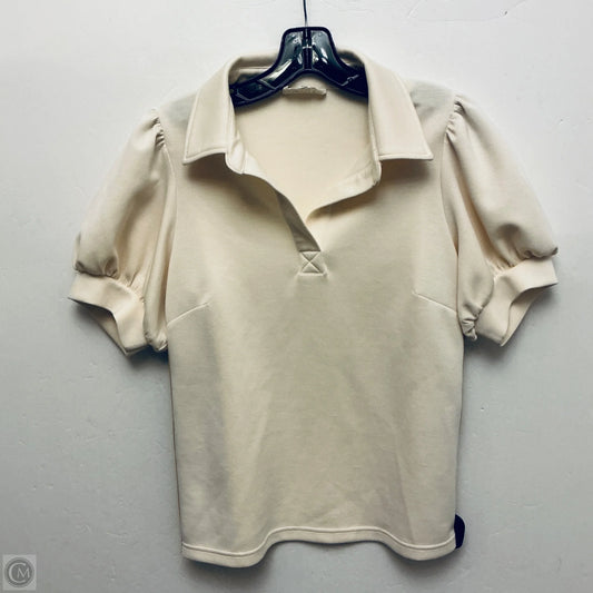 Top Short Sleeve By Umgee In Cream, Size: S