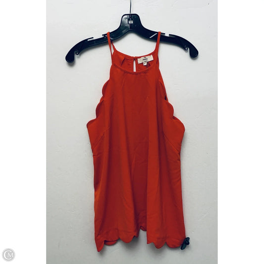 Top Sleeveless By Entro In Orange, Size: L