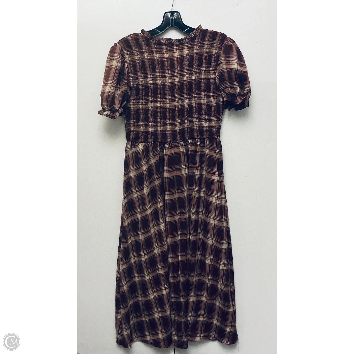 Dress Casual Maxi By Clothes Mentor In Plaid Pattern, Size: L