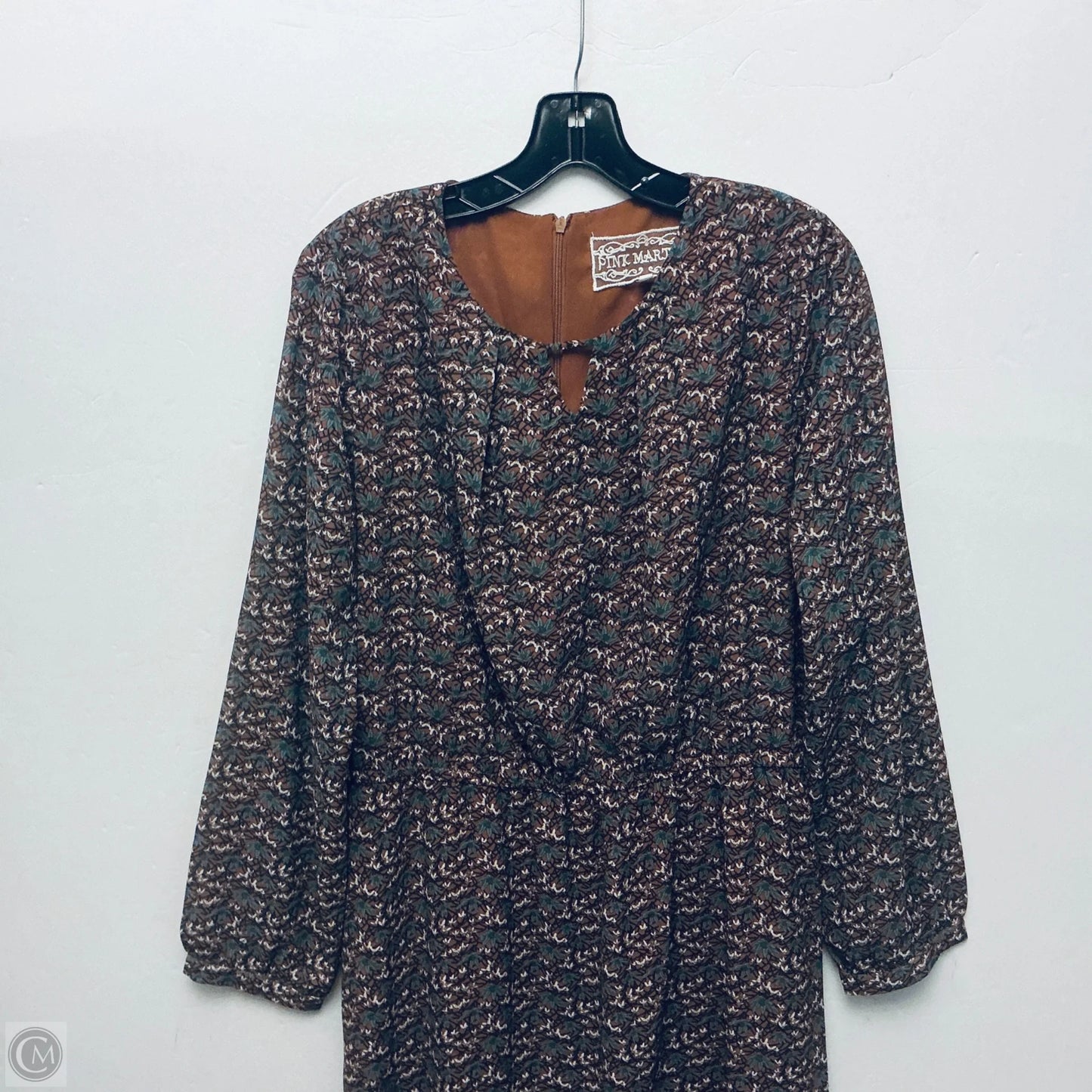 Dress Casual Maxi By Cmc In Brown, Size: L