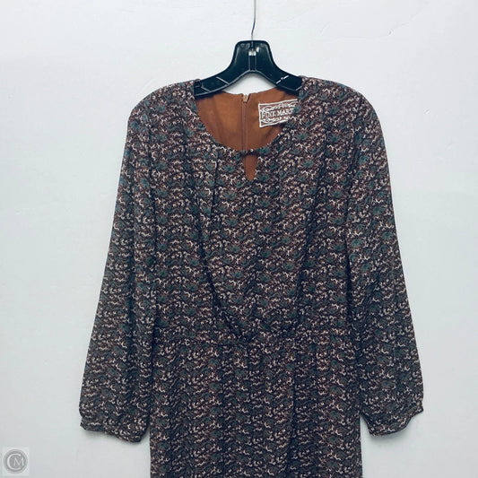 Dress Casual Maxi By Cmc In Brown, Size: L