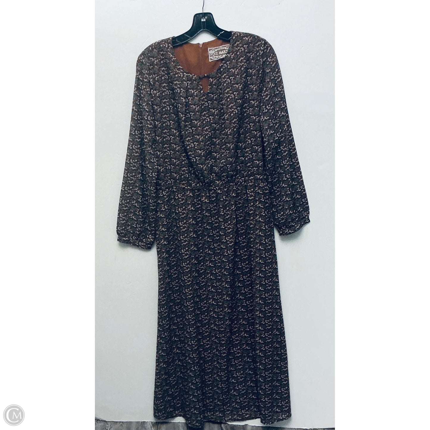 Dress Casual Maxi By Cmc In Brown, Size: L