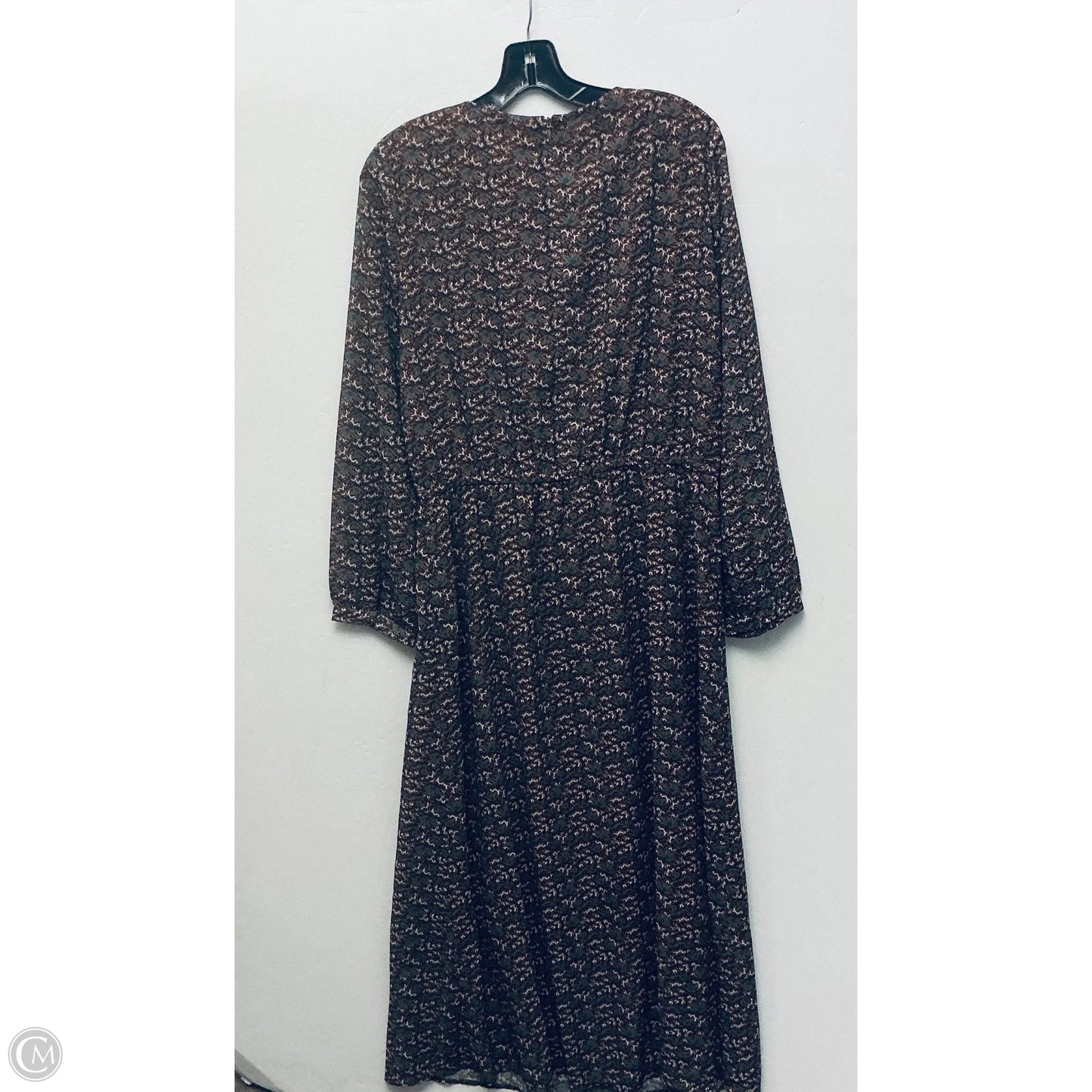 Dress Casual Maxi By Cmc In Brown, Size: L