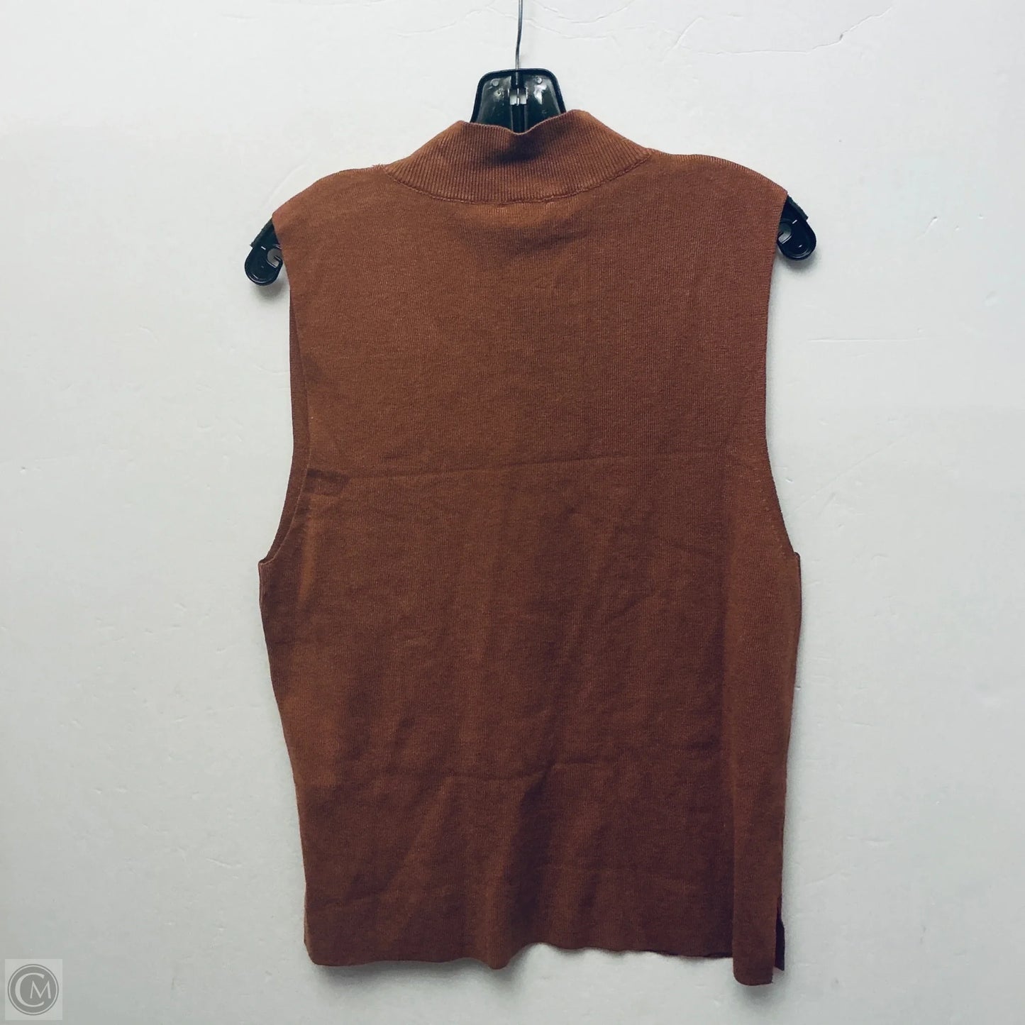 Top Sleeveless By Ee Some In Brown, Size: Xl