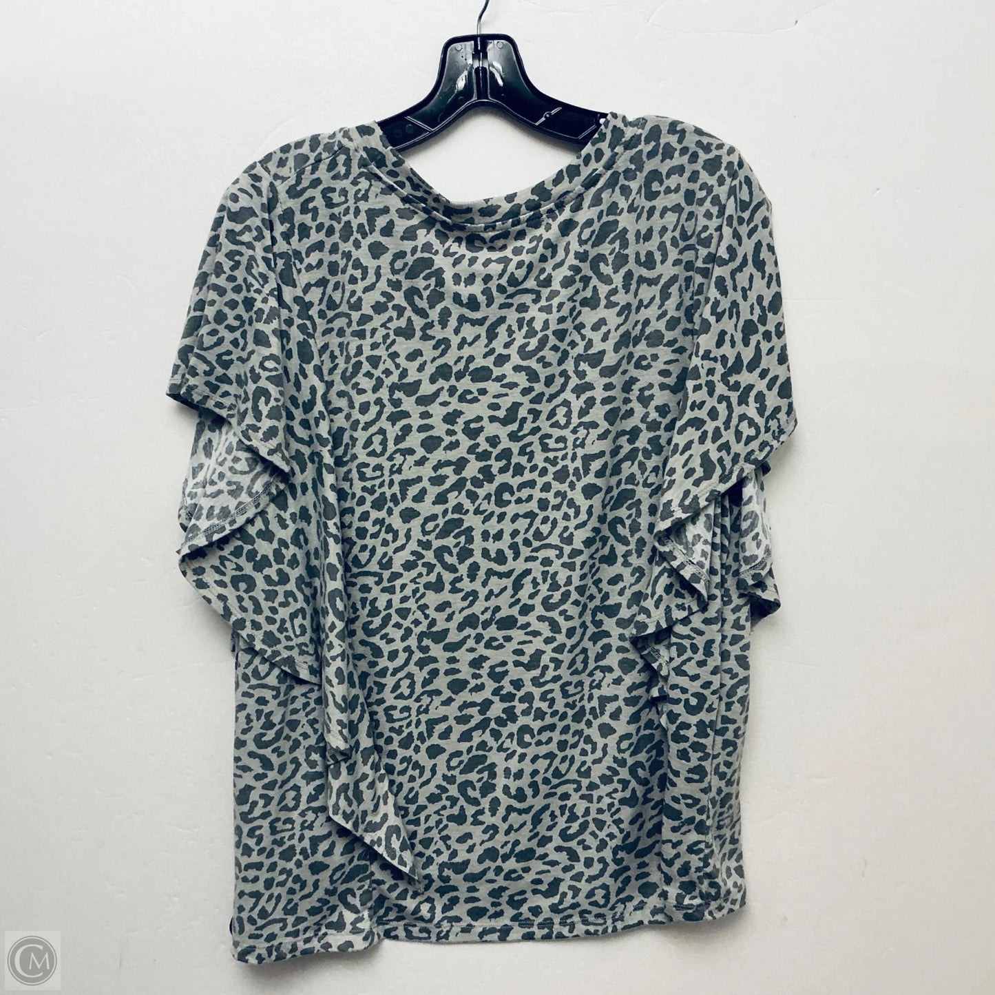 Top Short Sleeve By Umgee In Grey, Size: L