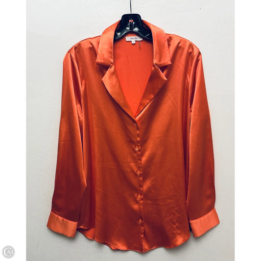 Top Long Sleeve By Vici In Orange, Size: S