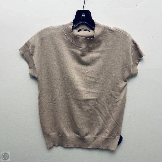 Top Short Sleeve By T Tahari In Tan, Size: S