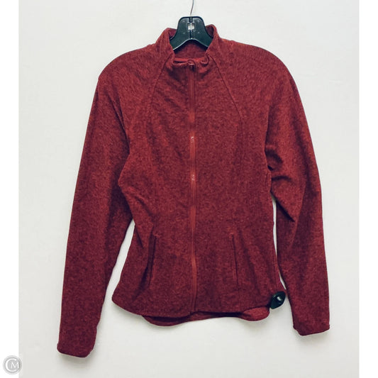 Athletic Jacket By Yogalicious In Red, Size: M