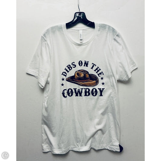 Top Short Sleeve Basic By Bella + Canvas In White, Size: L