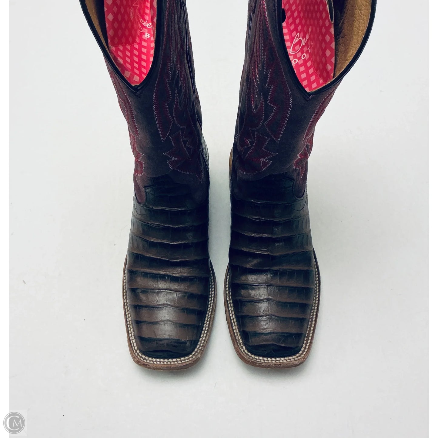 Boots Western By Cmb In Brown & Purple, Size: 7.5